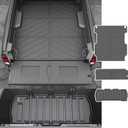 powoq 5.3FT Bed Mat Compatible with 2017-2025 Honda Ridgeline Truck Bed Liner TPE Cargo Mat Liner Replacement for 2017-2025 Honda Ridgeline Accessories (Bed Mat+Tailgate Mat+Rear Storage Mat)