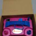 IDAODAN Electric Balloon Pump, Portable Electric Balloon Blower Machine Balloon Air Pump Dual Nozzle Rose Red 110V 600W Balloon Inflator for Party Decorations