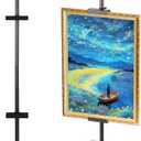 1pcs Adjustable Tabletop Easel Stand for Picture Frames, Picture Easels for Display, Gold Easel, Picture Frame Stand, Adjustable Art Easel.(30inch,Black)
