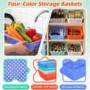 Mifoci 13 x 10 x 3 Inch, 10.6 x 6 x 2.7 Inch 32 Pack Paper Basket Tray