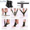 Ankle Brace Compression Support With Adjustable Fishnet Strap For Plantar Fasciitis Relief - Pain Relief & Injury Healing , Ankle Straps And Achilles Tendon Support For Men And Woman - Perfect Achilles Tendonitis Brace