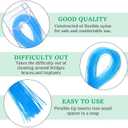 200 Count Floss Threader,Floss for Braces Bridge Flossers for Adults Bridges Orthodontic Dental Flossers Threaders with Box for Braces Bridges and Implants(Blue Green)