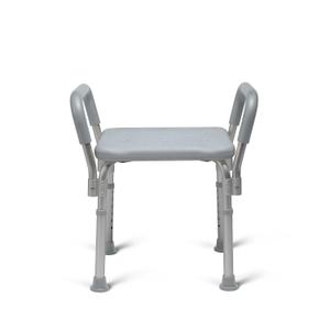 Medline Backless Shower Chair with Arms - 350 lb. Capacity, Bench, Stool, Seat for Elderly, Seniors Independent Adult and Disabled Adults