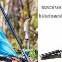 Metal Landscape Edging Anchoring Spikes,12 Inch Landscape Paver Edging Anchoring Spikes for Artificial Turf, Weed Barrier, Tent Spikes, Camping (25)