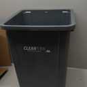 Restaurantware-Clean Tek Professional 19 Gallon Trash Can, 1 Square Waste Basket - Lid Sold Separately, Space Saving, Gray Plastic Garbage Bin, Ideal For Home, Office, Restaurant, And More