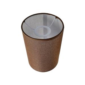 MY MIRONEY 5.51" x 7.87" Cylindrical Lampshades Brown Linen Drum Lamp Shades Modern Style Lampshade Cover Replacement for Floor Lamp, Table Lamp, Bedside Lamp