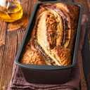 Tiawudi Extra Large Bread Pan, 13" x 5" Long Loaf Pan, Nonstick Baking Pan, Rectangular Loaf Tin, Set of 2 (Gray)