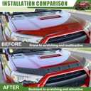 Hood Protector for 2010-2024 Toyota 4Runner Hood Deflector Guard Soft TPE Material Hood Shield Trim for 4 Runner Exterior Accessories