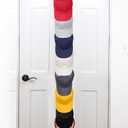 Perfect Curve Hat Organizer Cap Rack FAV | Hat Racks | Hold up to 20 caps | Over Door Organizer for Baseball Hat | Fitted & Adjustable Caps & Visors | Door Slam Proof | 1 Strap | White