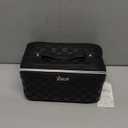 BOYATU Travel Makeup Bag Organizer Cosmetic Bag: 3 Pcs Set Large Capacity Make up Bag with Compartments - Waterproof Leather Toiletry Bags with Handle Travel Essentials Case Gifts for Women (01-Black)