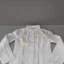 French Toast Girls' Fitted Wrinkle-Resistant Long Sleeve Oxford Shirt (10, White)