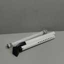 2-in-1 Door Security Bar & Sliding Patio Door Stopper Security Jammer Bar Child Proof Adjustable Constructed of High Grade Iron Window Doors Security Bars, White