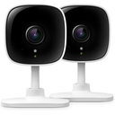 Tapo 2K Indoor Wired Security Camera - Works as a Baby Monitor & Pet Camera, Person/Motion/Baby Cry Detection, 2-Way Audio, Siren, Subscription-Free Local Storage or Optional Cloud, C110P2 (2-Pack)