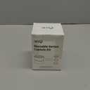 Nessus Reusable Pod Kit for Nespresso Pods Vertuo, Reuse Old Coffee Pods for Nespresso Vertuo: 100 Pcs Aluminum Foil Seal Lid, Holder, Brush, Refillable Vertuo Plus Next Capsule Machine(No Pods Come) (Black)