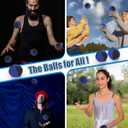 Juggling Balls for Beginners and Professionals Set of 3 Juggling Bean Bags,Durable Juggle Ball Kit (Black - Blue)