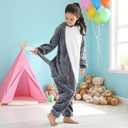 WAFUNNE Animal Onesie Costume for Kids Child Boys Girls Womens Mens Cosplay Halloween Dog Husky (120(for height=3'6"-3'10"))