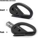 Gomake Vehicle Vinyl Wrap Window Tint Film Tool Kit Include 4 Inch Felt Squeegee, Retractable 9mm Utility Knife and Blades, Zippy Vinyl Cutter and Mini Go Corner Squeegee for Car Wrapping (5 Tools)