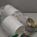 Depuley Battery Operated Wall Sconce: Set of 2 Wireless Wall Lights with 10000mAh Dimmable Bulbs and Remote for Bedroom - Rechargeable 15 Colors Gold Wall Lamp for Living Room Hallway