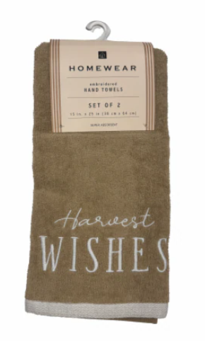 Home Wear Hand Towels Set Of 2 15x25 Pack Of 2