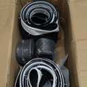 2 Pack 26 inch Bike Tires - 26x2.125 Beach Cruiser Bicycle Tires for Folding Replacement Bike with 26 inch Schrader Valve Bike Tubes, 2 Tire Levers (White)