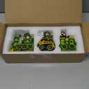 Hexagram St Patrick's Day Decorations Train, Lighted Saint Patrick Decor for Tabletop, Leprechaun Centerpieces Table Centerpieces, Ireland St Patrick's Day Decorations for Home Decorative Figurines