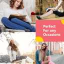 Geyoga 12 Pairs Women Leg Warmers for Winter, Cable Knit Knee High 80s Plus Size Leg Warmers for Boot Yoga Socks Ballet Dance(Mixed Colors)
