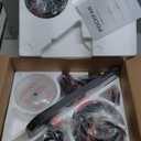 POCHFAN 42 Inch Black Ceiling Fans with Lights and Remote, Flush Mount Low Profile Ceiling Fan for Bedroom, Living Room, Patio, Dimmable 6 Speeds Noiseless Reversible, ETL Listed