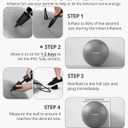 Trideer Exercise Ball Yoga Ball,Office Seating & Balance Ball Chair, Stability Ball for Pilates, Physical Therapy,Core Training & Balance Improvement & Stretching, L(23-26ines/58-65cm)