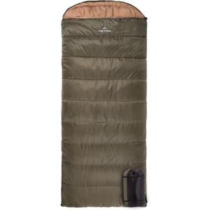 TETON Celsius XL, -25F, 20F, 0F Degree Sleeping Bags, All Weather Warm Sleeping Bag for Adults and Kids, Camping Season, Compression Sack Included (Green (left zip))