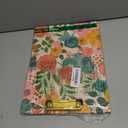 Steel Mill & Co Cute Clipboard Folio with Refillable Lined Notepad and Interior Storage Pocket, Floral Padfolio for Work, Garden Blooms Cream