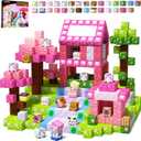 GobiDex 100PCS Magnetic Blocks Kid Building Toys for 3+ Years Old Girls, Upgraded STEM Sensory Gifts for Princess, Kids Magnets Game for Toddler