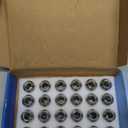 Set of 24 M14x1.5 Lug Nuts Comptible with Replacing Silverado Tahoe Suburban Tahoe Sururban Escalade Xt6 Xt5, 7/ 8 Hex 1.77-Inch OEM Factory Style Large Acorn Socket Lug Nuts