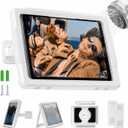 Mistriddle Shower Tablet Holder Waterproof with 480° Rotation Retractable Adjustable, Wall Mount Up to 11", Shower Tablet Holder for Bathroom Bathtub, 2 Adhesive, Fit for Pad(White) | Bathroom, Bathtub & Shower, Drill or Adhesive Wall Mount, 480° Rotation, Retractable, Fits iPad & Tablets Up to 11"