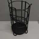 TreeLen Toilet Paper Holder Stand Tissue Paper Roll Dispenser with Shelf for Bathroom Storage Holds Reserve Mega Rolls-Matte Black