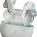 Skullcandy Rail ANC Wireless Earbuds, Bluetooth Headphones, Active Noise Cancelling, Up to 38 Hours Battery, Microphone for iPhone Android, Customizable via Skull-iQ App - Bone