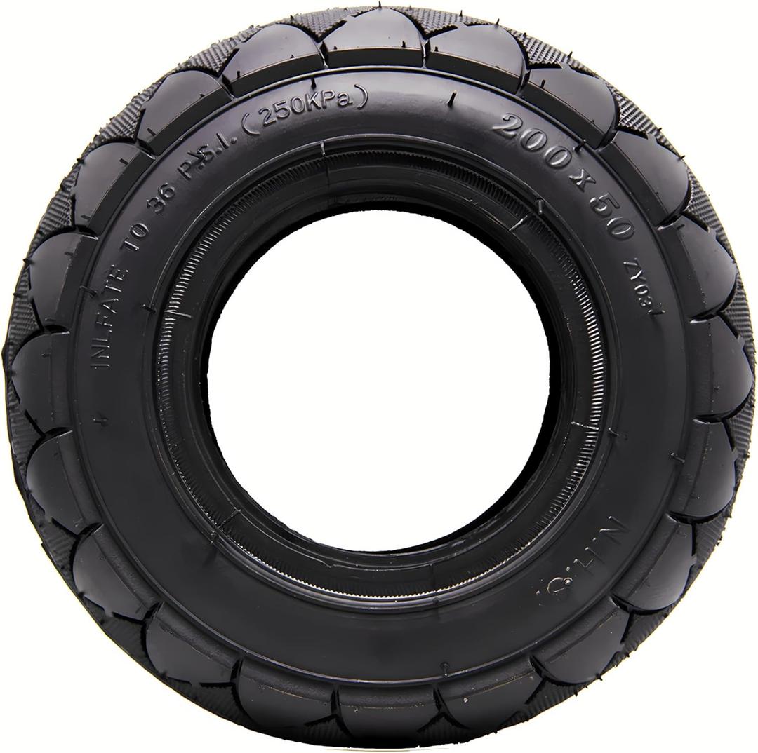 200 x 50 Solid Tires,200x50 Solid Rubber Tire,For Razor E100 E125 E150 E175 E200 E200S E225 Electric Scooter,Dune Buggy ePunk, 200 x 50 Scooter Wheel