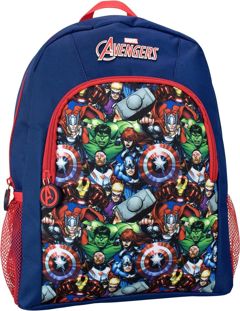 Marvel Backpack For Boys | Avengers Backpack | Captain America And Iron Man Backpacks | Kids Superhero Bag | Blue One Size