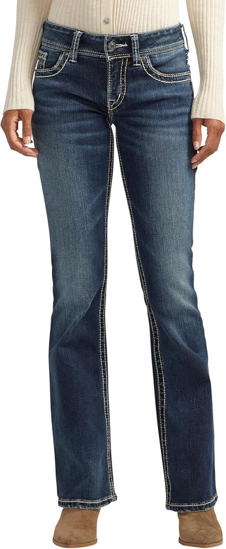 Silver Jean Women's Suki Bootcut Jean, Indigo, 29x32