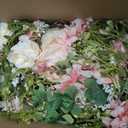 Lvydec 2 Pack Artificial Peony Flower Garland - 6ft Silk Peony Champagne Flower Garland Arch Flower Vine for Wedding Party Table Decoration (2, Champagne), PG-01