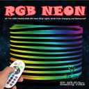 NEON LED Light, AC 110-120V RGB LED Neon Light Strip, 60 LEDs/M, Flexible/Waterproof/Multi-Colors/Multi-Modes 5050SMD LED Rope Light with Remote for Decoration (32.8ft/10m)