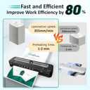 13 Inch Laminator Machine - 11x17 Laminator with 50 Sheets, Cold & Thermal, Built-in Paper Cutter & Corner Rounder, A3 Laminating Machine for Classroom Home School
