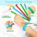 Henoyso 300 Pcs Mixed Color Plastic Wristbands for Events Vinyl Wristband Plastic Bracelet for Events Arm Band Identification for Concerts Carnivals