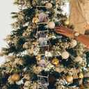 Amosfun Santa Claus Climbing on Rope Ladder Christmas Tree Ornaments Hanging Pendant Plush Swedish Gnome Figurine Ornaments for Christmas Tree Door Wall Decoration