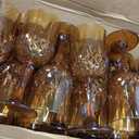 10oz Plastic Wine Glasses, 6 Pack Vintage Goblets for Party, Large