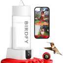 Birdfy Hummingbird Feeder with Dual Cameras AI Identify - 2K HD Smart Cameras, Close-Up Bird Video/Live Watching & Instant Notifications, Ant Moat & Leakproof - 20oz (Lifetime AI)