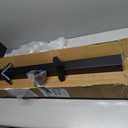 2.56 in. x 2.56 in. x 39 in. Porch and Deck Railing Post with Screws, Aluminum Railing Post, Black Textured Outdoor Powder-Coat Finish Stair Post for Decks, Porches & Balconies (1 Post)