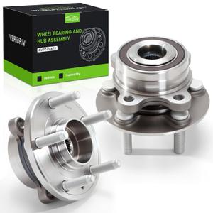 513275 Front/Rear Wheel Bearing and Hub Assembly 2PCS with 5 Lugs/ABS Sensor Replacement for 2009-2019 Ford Edge, Flex Police Interceptor Sedan, Police Sedan, Taurus, 2009-2019 Lincoln MKS, MKT, MKX