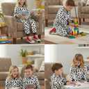 Kids Onesie Animal Costume Christmas Costumes Unisex One Piece Cosplay Suit for Boys and Girls (White)