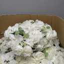 NUPTIO Flower Ball Arrangement Bouquet - 10 Pcs 15.7 inch Diameter White Fake Flowers Roses Balls for Centerpieces Tables - Artificial Rose Arrangements for Wedding Centerpiece Table Decorations