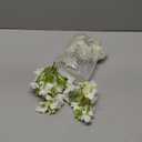 20 Pieces White Artificial Jasmine Flowers Heads,Silk Flowers for Crafts,Fake Flowers Bulk,Jasmine Garland Wreath Making Supplies for Wedding Party Birthday Home Décor (White)